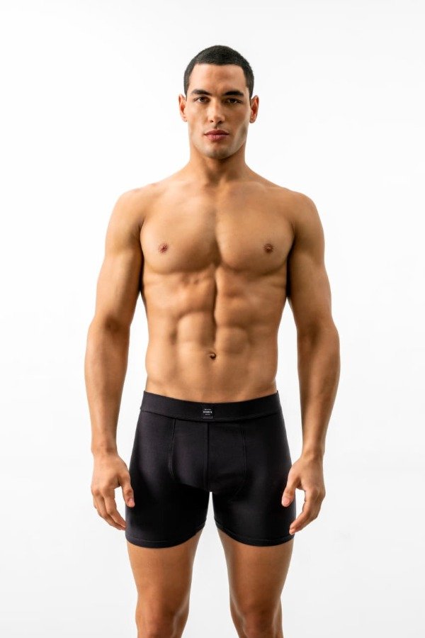 Producto - Art. 5128- ACROBATA- Boxer Monocromo de Algodon Negro