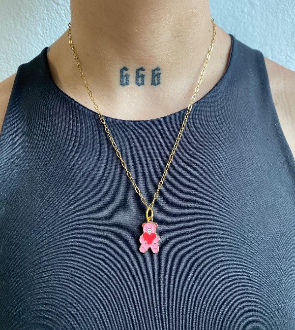 Producto - Collar oso dorado