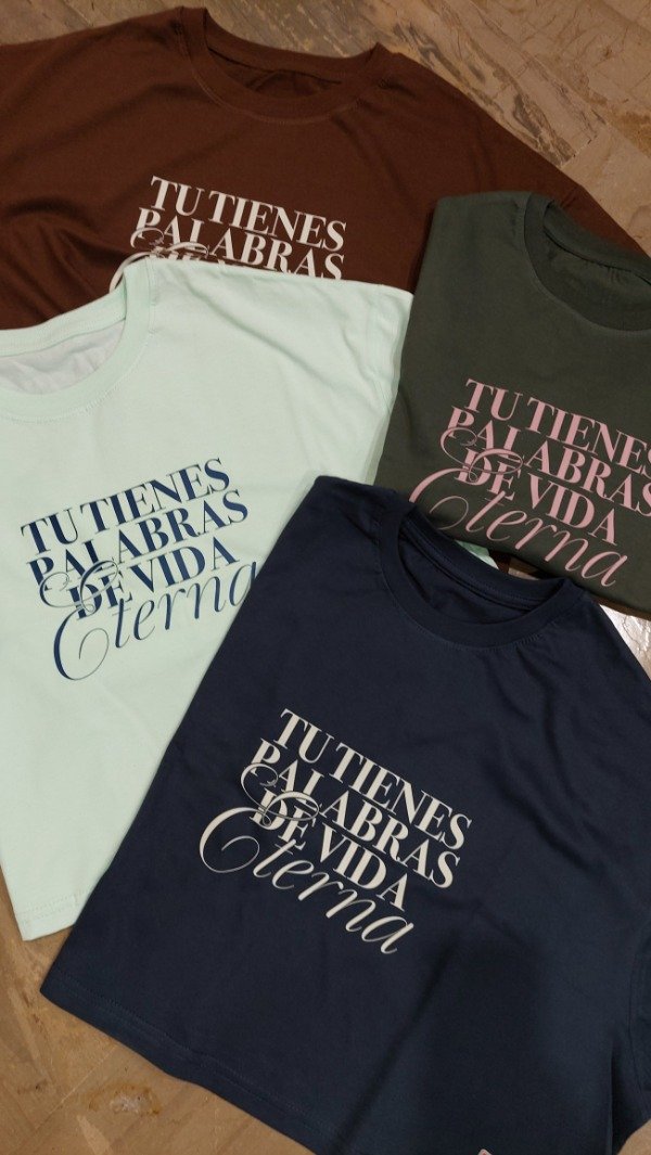 Producto - Crop Top - Tu tienes palabras de Vida Eterna