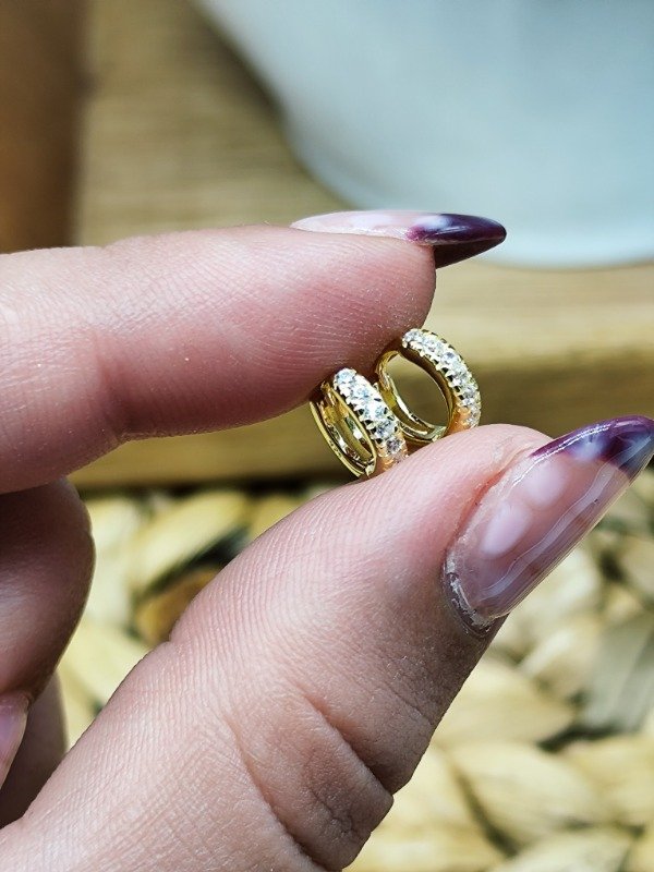 Producto - Argollas Victoria Baño de Oro 9 Milímetros