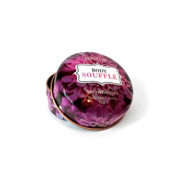 Producto - Massage Candle - Scented Candle Body Soufflé Strawberries - 15 Gr