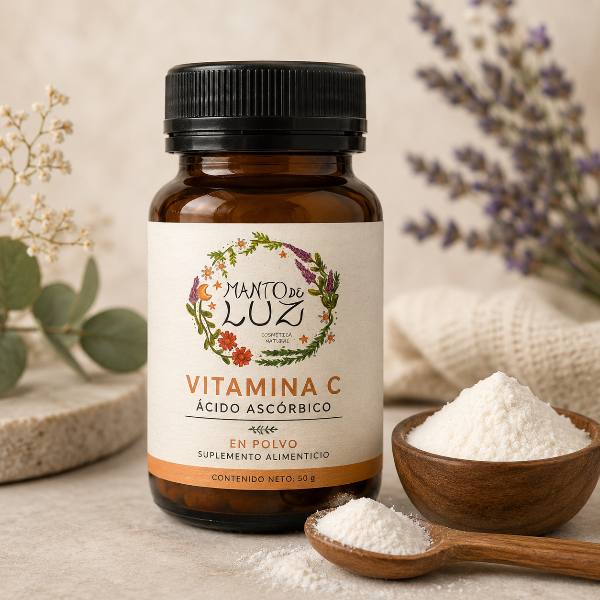 Producto - VITAMINA C -acido ascórbico- polvo puro 100 grms
