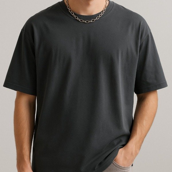 Producto - REMERA OVER - GRIS TOPO