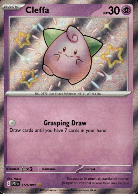 Producto - Cleffa - 150/091 - Paldean Fates - Holo