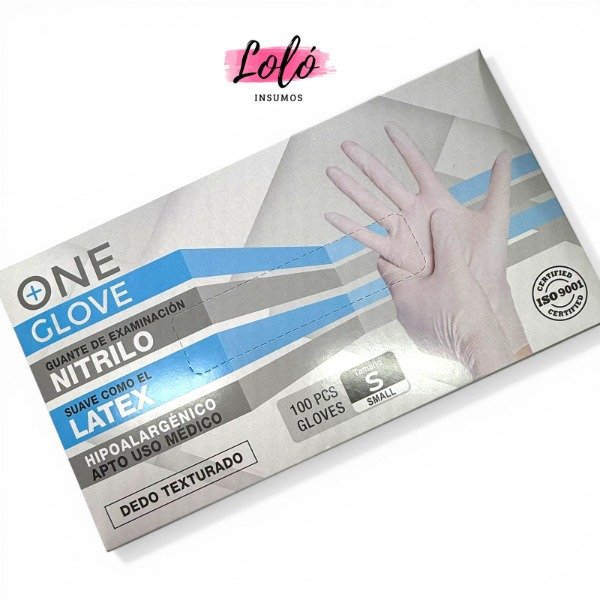 Producto - Guantes de Nitrilo Blanco - Talle S (caja x 100 unidades)
