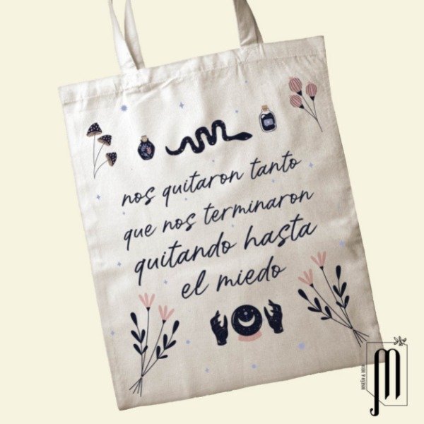 Bolsa de tela con manija Nos quitaron hasta el miedo
