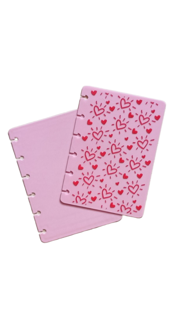Producto - Tapas A6 Cuaderno Agenda De Disco Inteligente - Cute Corazon