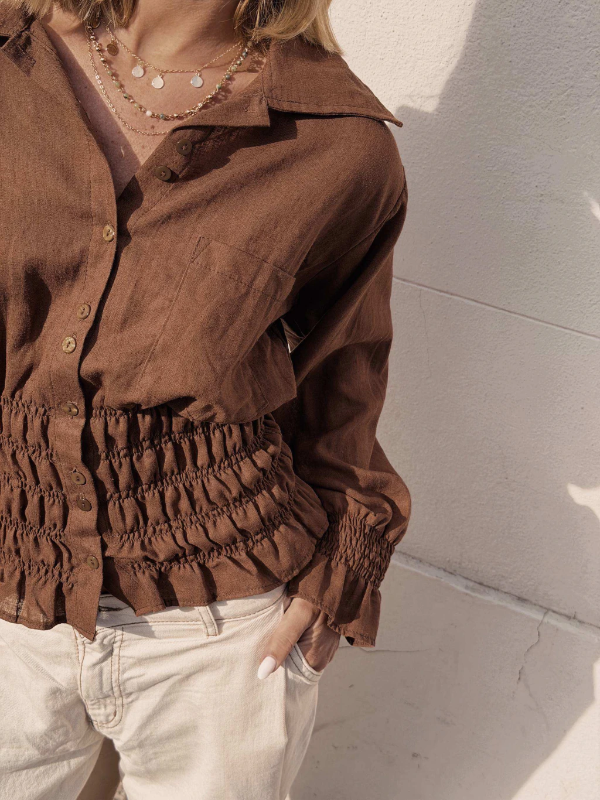 Producto - CAMISA SUMMER SHAPES CHOCOLATE - 2
