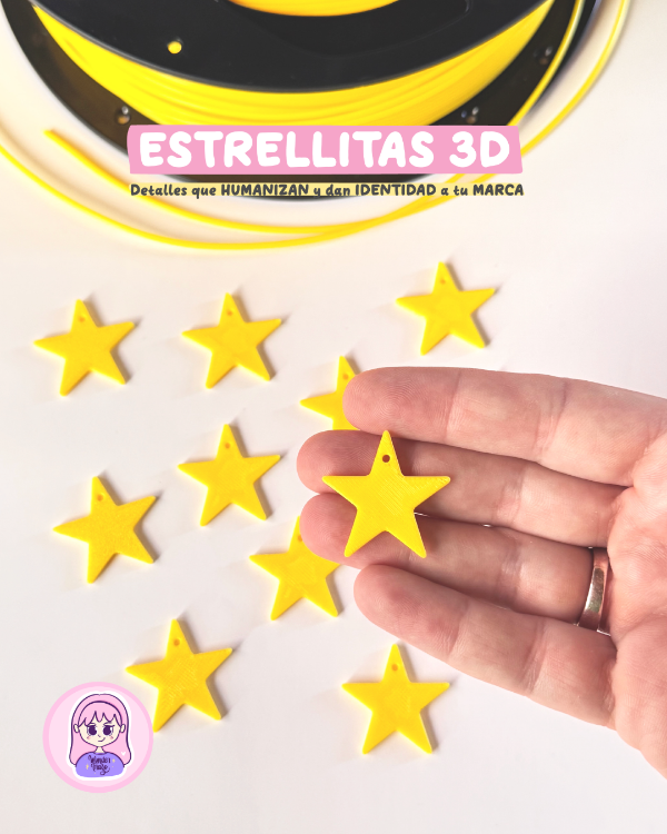 Producto - ESTRELLITAS 3D x 20 unidades