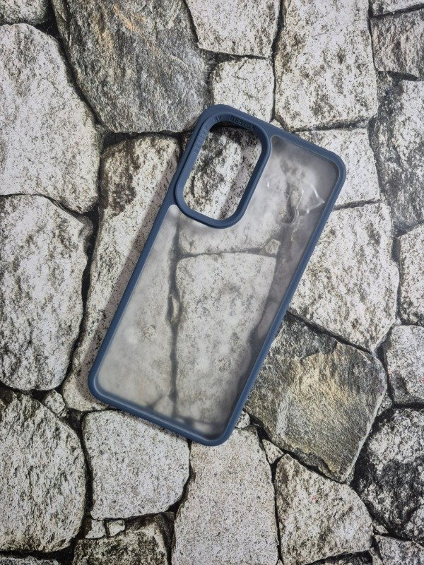Producto - Funda bumper cristal borde color Samsung A36/A56 azul