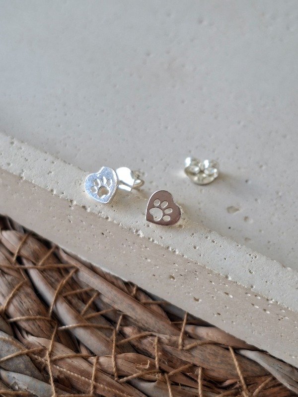 Producto - Aros Huellita Corazón