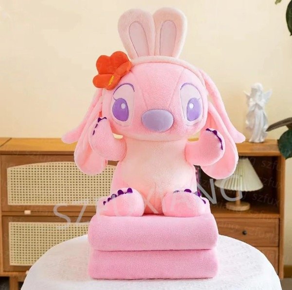 Producto - Peluche stich con manta vincha 45cm Final