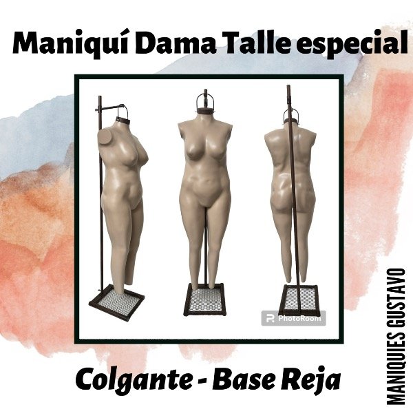 Producto - Maniquí dama fibra de vidrio Colgante Talle especial - 4