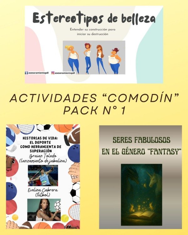 Producto - Pack 1 - Actividades comodín