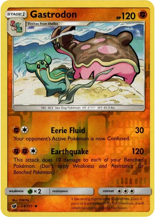 Producto - Gastrodon - 54/111 - Crimson Invasion - Reverse Holo