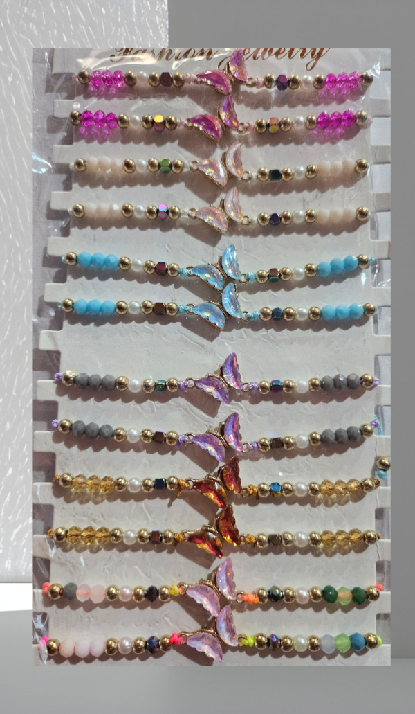 Producto - Pulsera hilo mariposa 2 x unidad