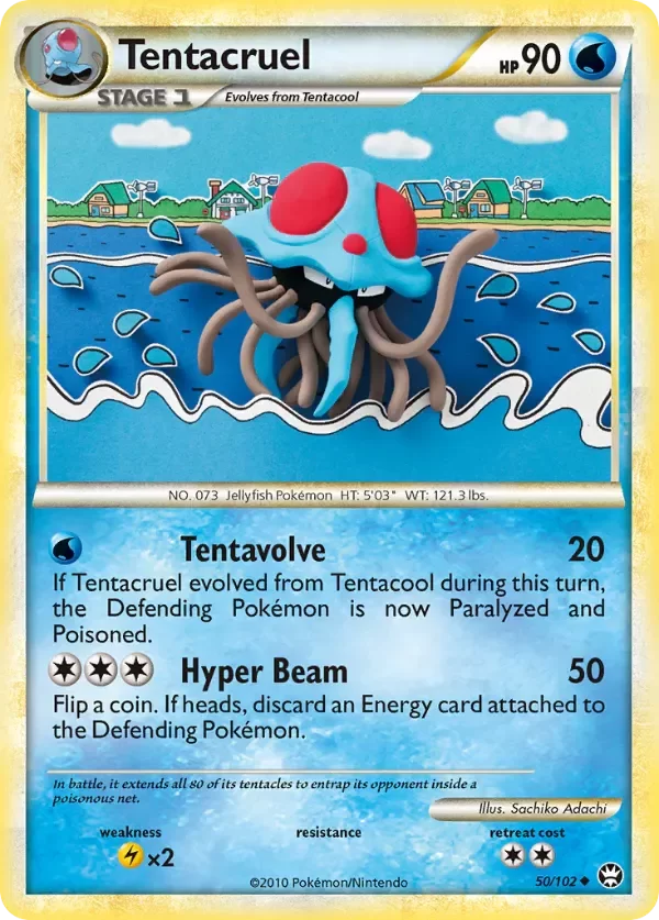 Producto - Tentacruel 50/102 HeartGold and SoulSilver: Triumphant