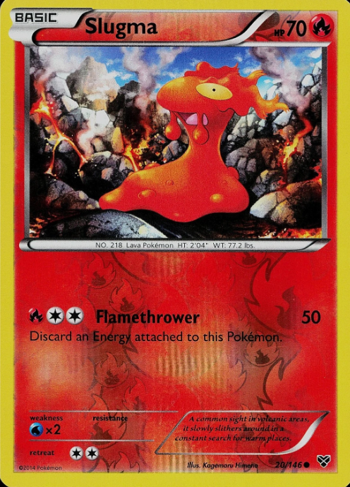 Producto - Slugma - 20/146 - XY Base - Reverse Holo