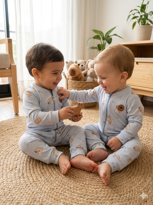 Producto - Enterito: CAPIBARAS - Celeste