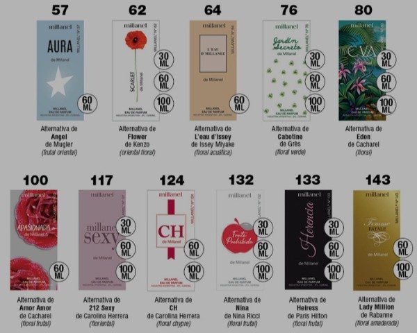 Producto - Perfumes alternativos millanel femeninos 30ml - 0