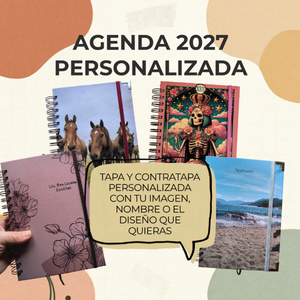 Producto - Agenda 2027 Semana a la vista- TAPA PERSONALIZADA - 0