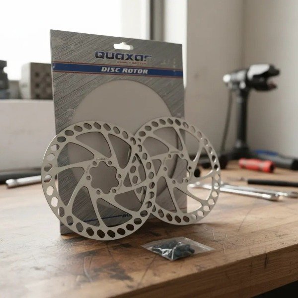 Producto - Par de Rotores QUAXAR 6T 160mm en Blister con accesorios