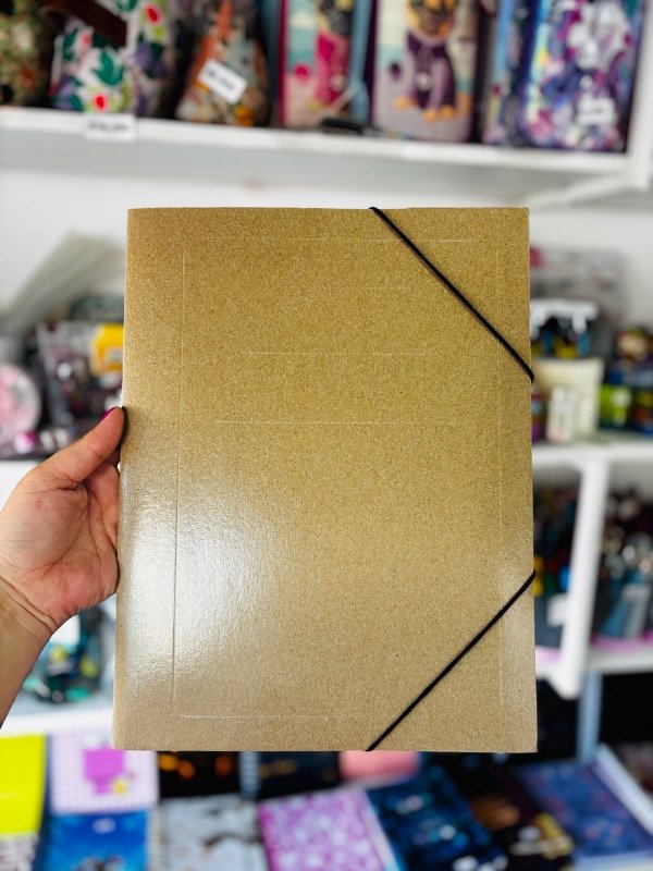 Producto - Carpeta doble elástico madera