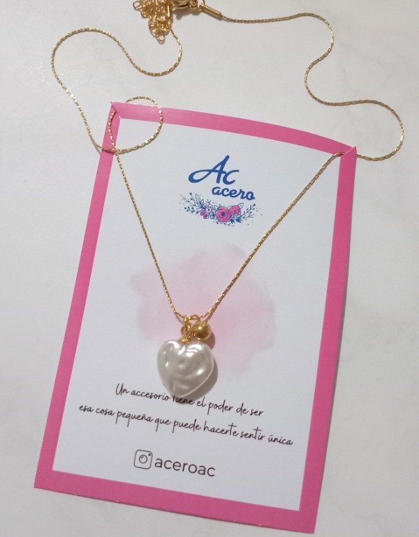 Producto - Gargantilla corazón bañada en oro