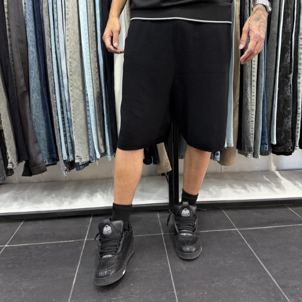 Producto - Bermuda Tejida Negra
