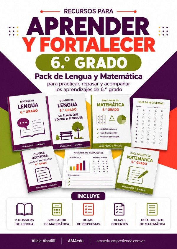 Producto - APRENDER en Sexto Grado - LENGUA Y MATEMÁTICA - 0