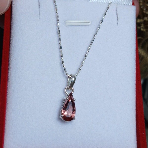 Producto - Conjunto Plata 925 - Turmalinas Rosas Facetadas - Juego Exclusivo Artesanal - 1