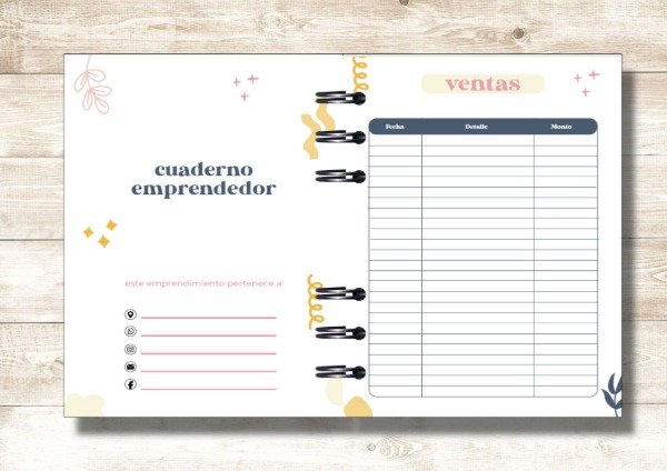 Producto - Agenda emprendedora 02