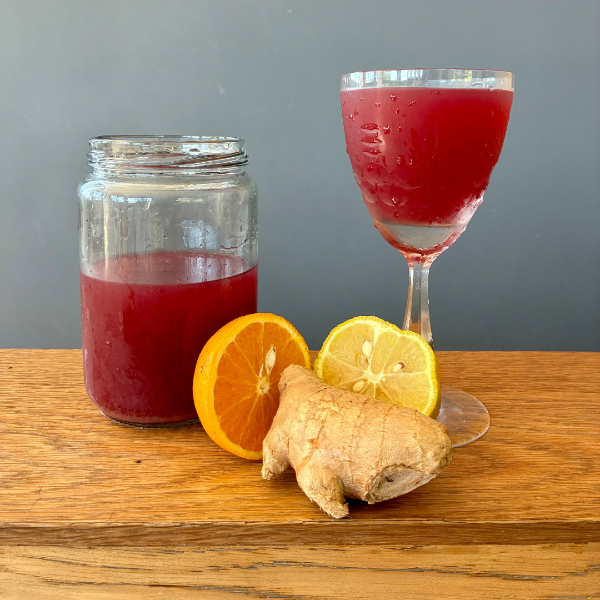 Producto - Kefir de Agua con Remolacha, jengibre y cítricos.