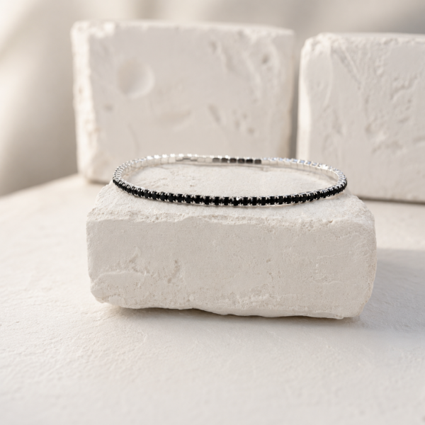 Producto - pulsera strass negra AB