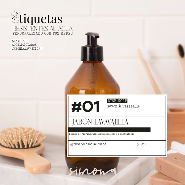 Producto - Etiqueta botella 500ml