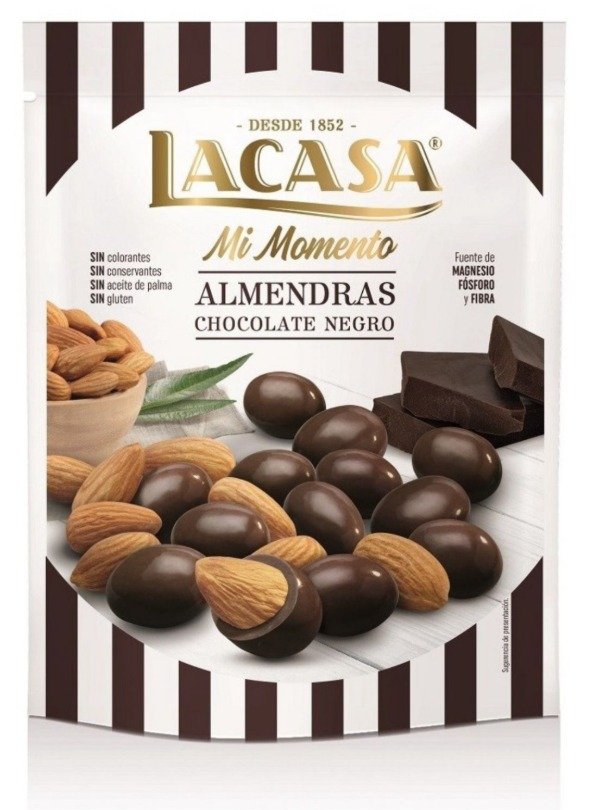 Producto - ALMENDRAS con chocolate SIN TACC x 125g LACASA