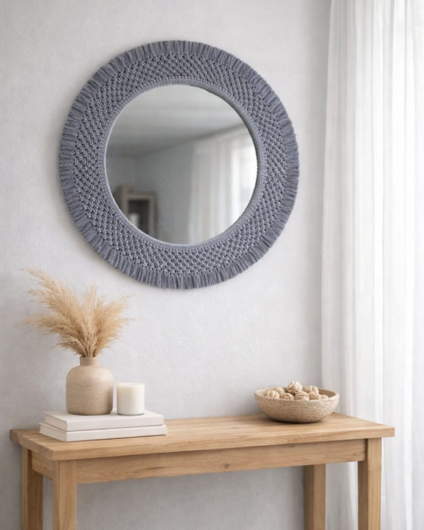 Producto - Espejo Algodón Gris Ferna