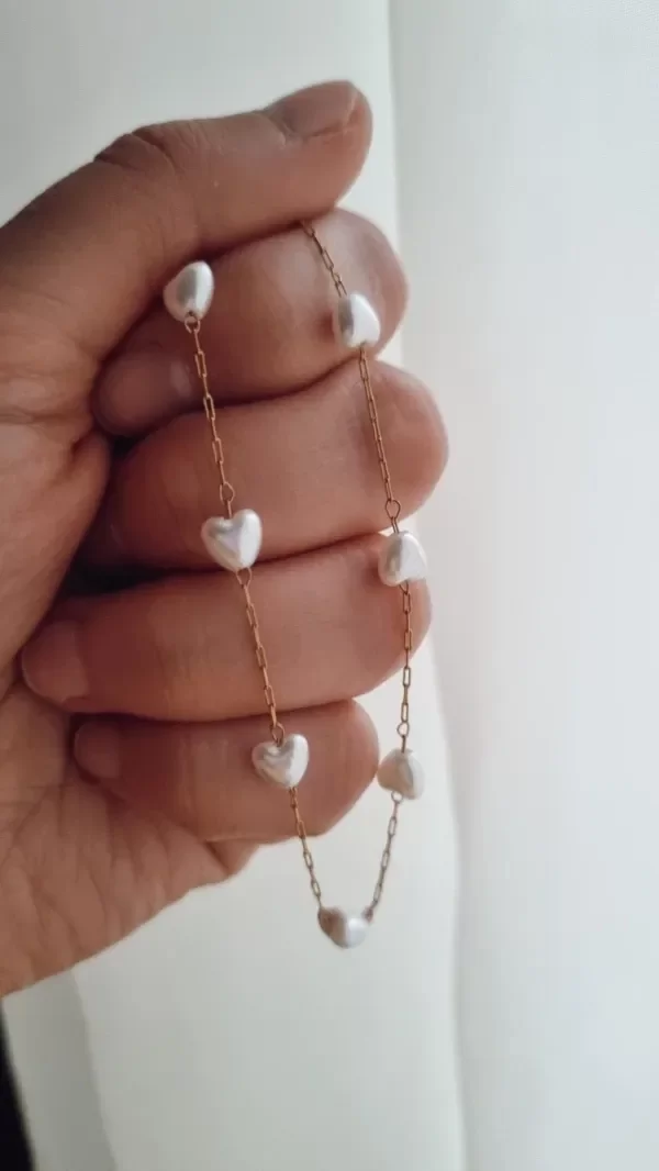 Producto - Pulsera perlas forma de cora AD