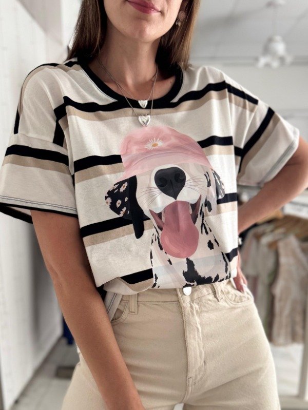 Producto - Remera Dálmata rayada