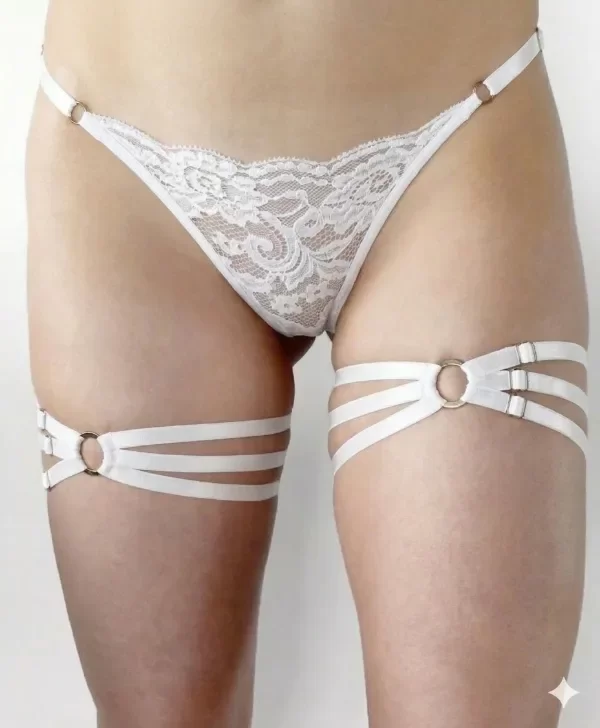 Producto - Par de Arnés Liga Doble Piernas Muslos Elástico Ajustables - 2