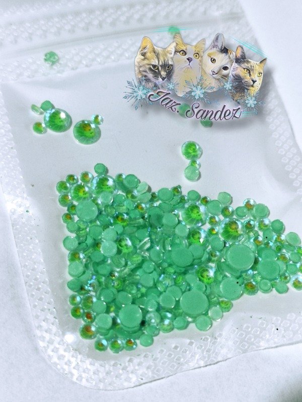 Producto - BOLSITA STRASS VERDE BOREAL