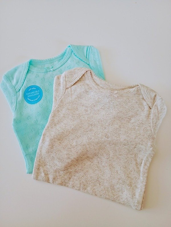 Producto - Pack x2 Bodies Manga Larga Beba Gris y Celeste