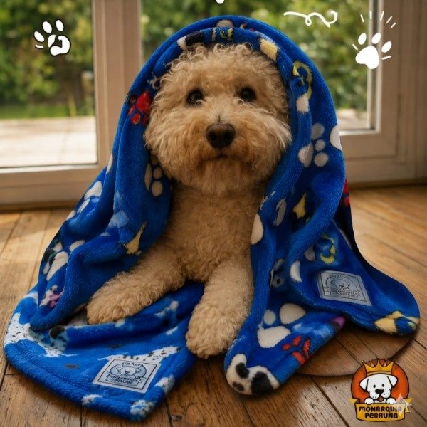 Producto - Manta Polar Soft Azul (Estampada)