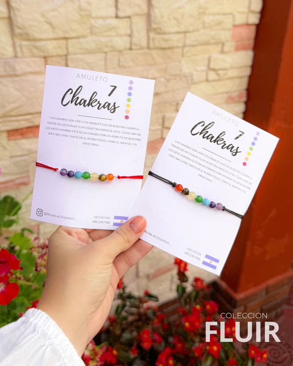 Producto - Pulsera FLUIR con hilo 7 chakras