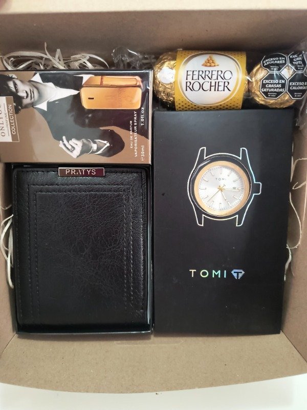 Producto - Box hombre  premium con bombones San Valentín