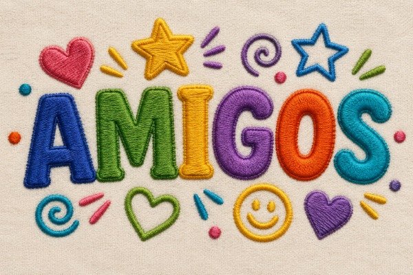 Producto - Bordado amigos