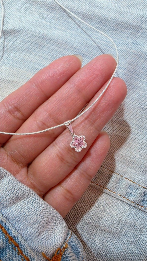 Producto - Collar flor Rosa AB