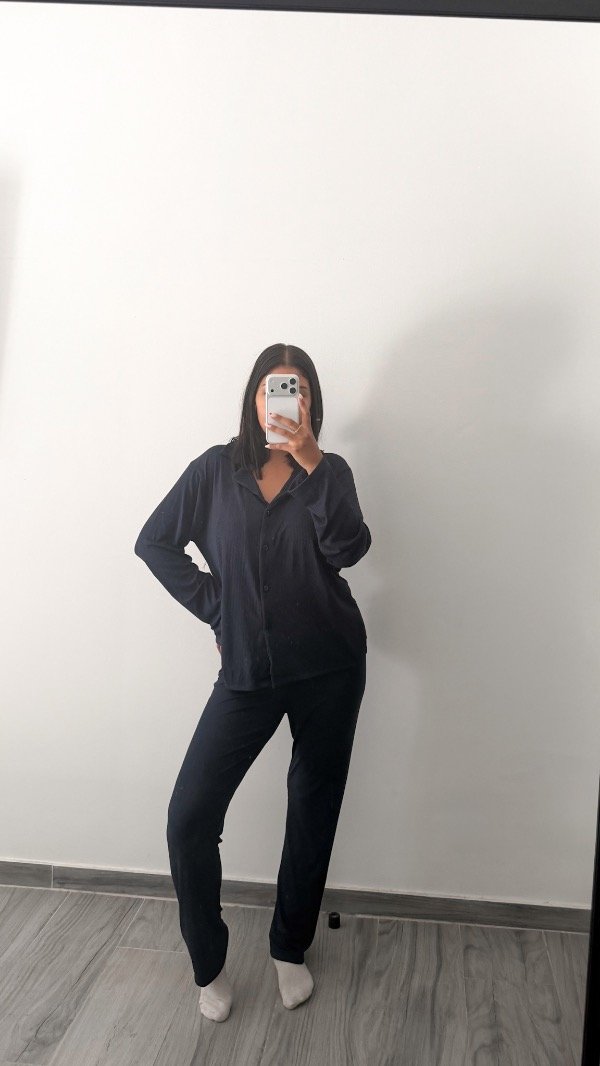 Producto - Pijama camisero azul