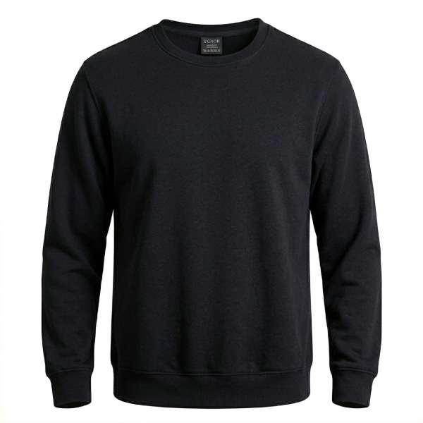Producto - Buzo Liso Cuello Redondo Negro