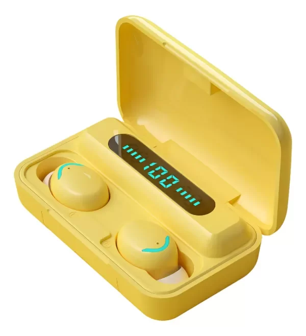 Producto - Auriculares Bluetooth Inalámbricos F9-5 Amarillo